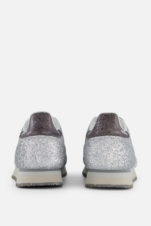 Woden Ydun Icon Sneakers glitter grijs Textiel