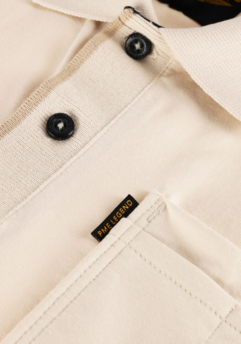 PME LEGEND beige pme legend polo short sleeve polo stretch jersey