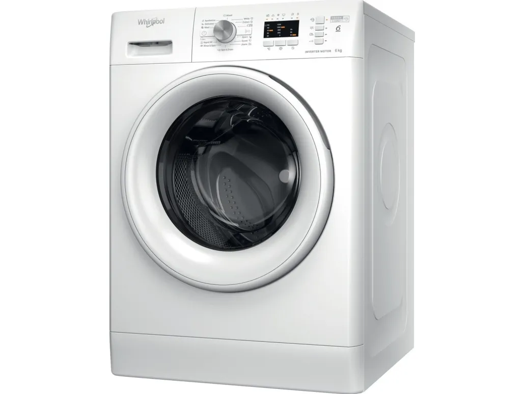 Whirlpool FFL 6238 W EE - Vaskemaskine - bredde: 59.5 cm - dybde: 57.5 cm - højde: 84.5 cm - frontbetjening - 52 liter - 6 kg - 1200 rpm - hvid