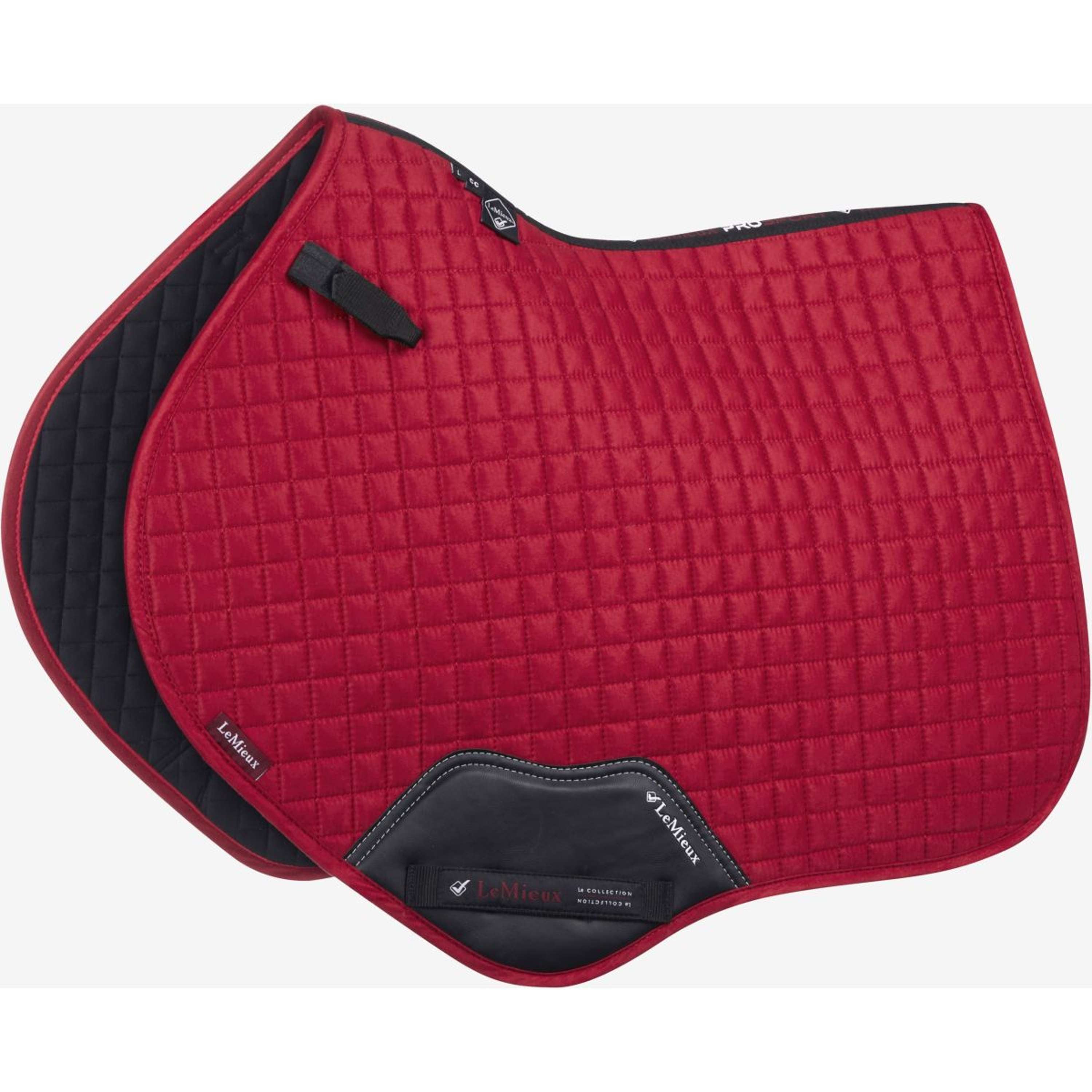 LeMieux Zadeldekje Suede Square Close Contact Chilli