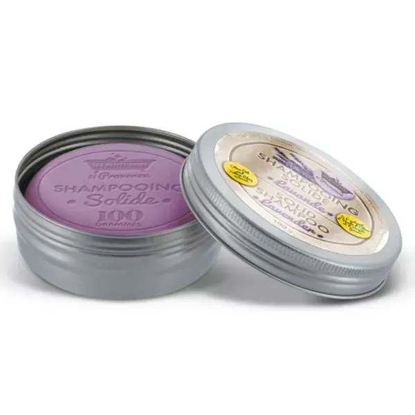 Shampoo Sólido Les Petits Bains de Provence, Lata Metálica Lavanda, 100g