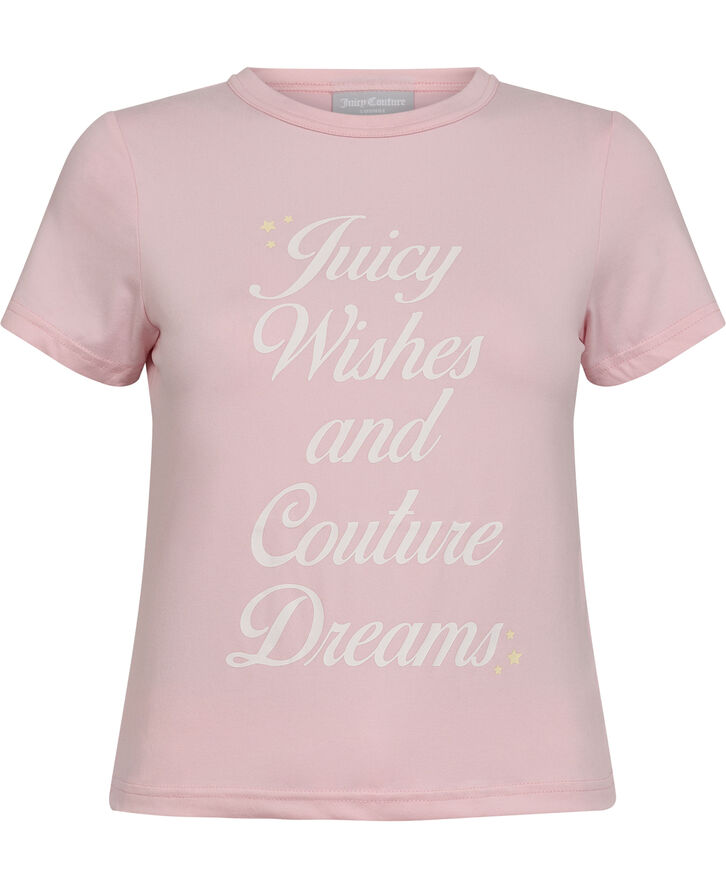 Juicy Couture JUICY WISHES SHORTSLEEVE PYJAMA SET Almond blossom