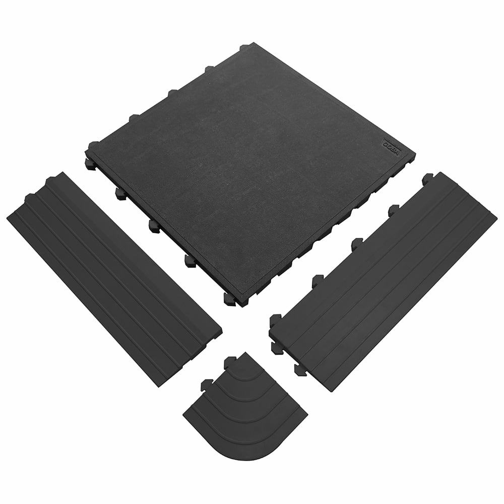 Tapis anti-fatigue - pièce latérale noire mâle