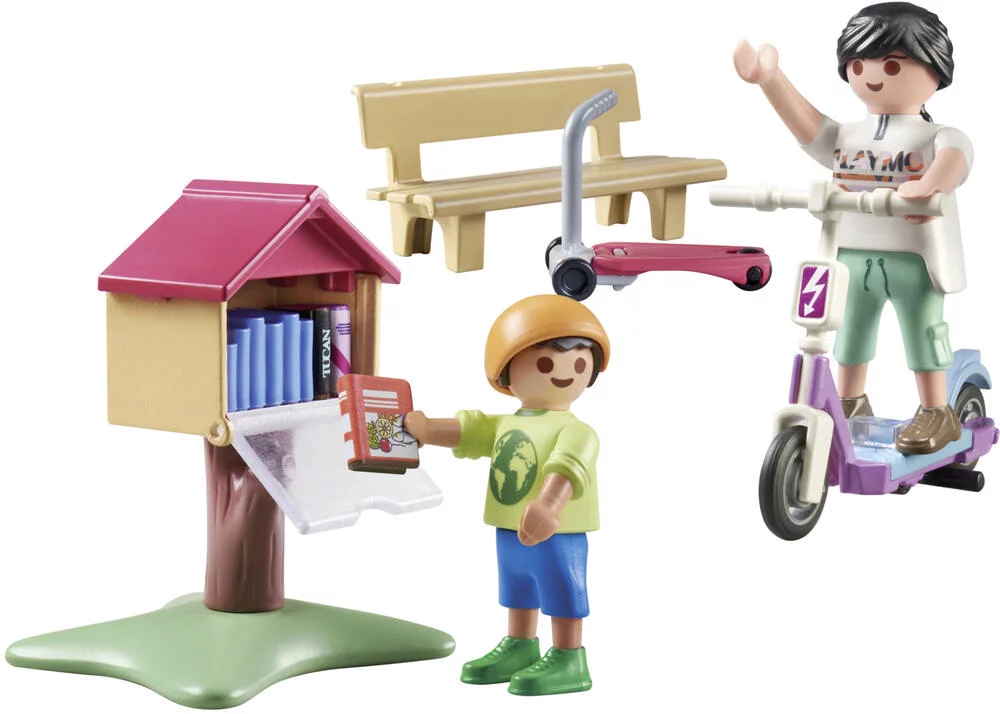 BOITE A LIVRES AVEC MAMAN ET ENFANT - 71511