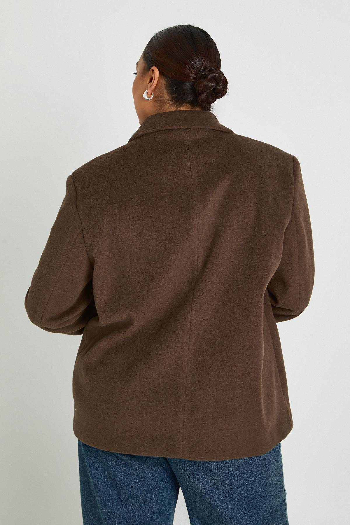 boohoo Blazer oversize à simple boutonnage Plus
