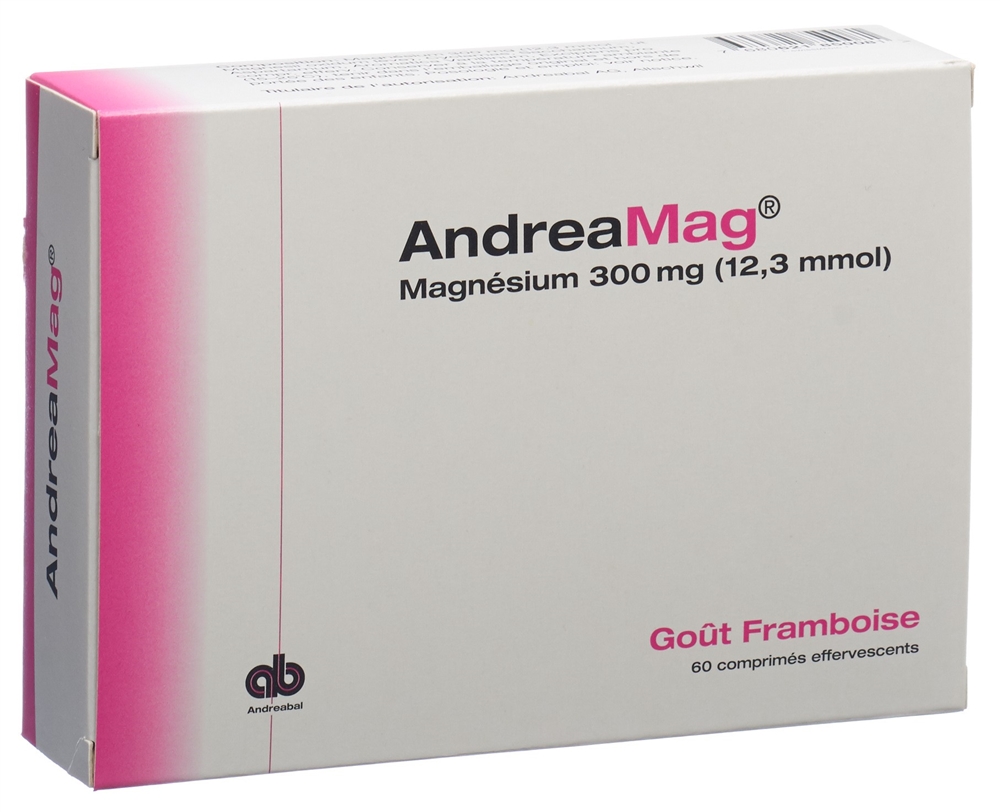 ANDREAMAG Brausetabl 300 mg mit Himbeeraroma Ds 60 Stk