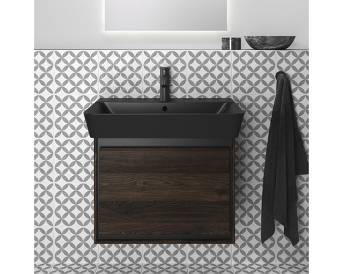Ideal Standard Wastafel Connect Air Cube 60 mm zwart mat E0298V3