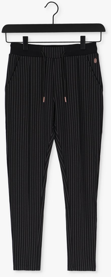 NOBELL zwarte nobell pantalon secler pants pintstripe punta di roma