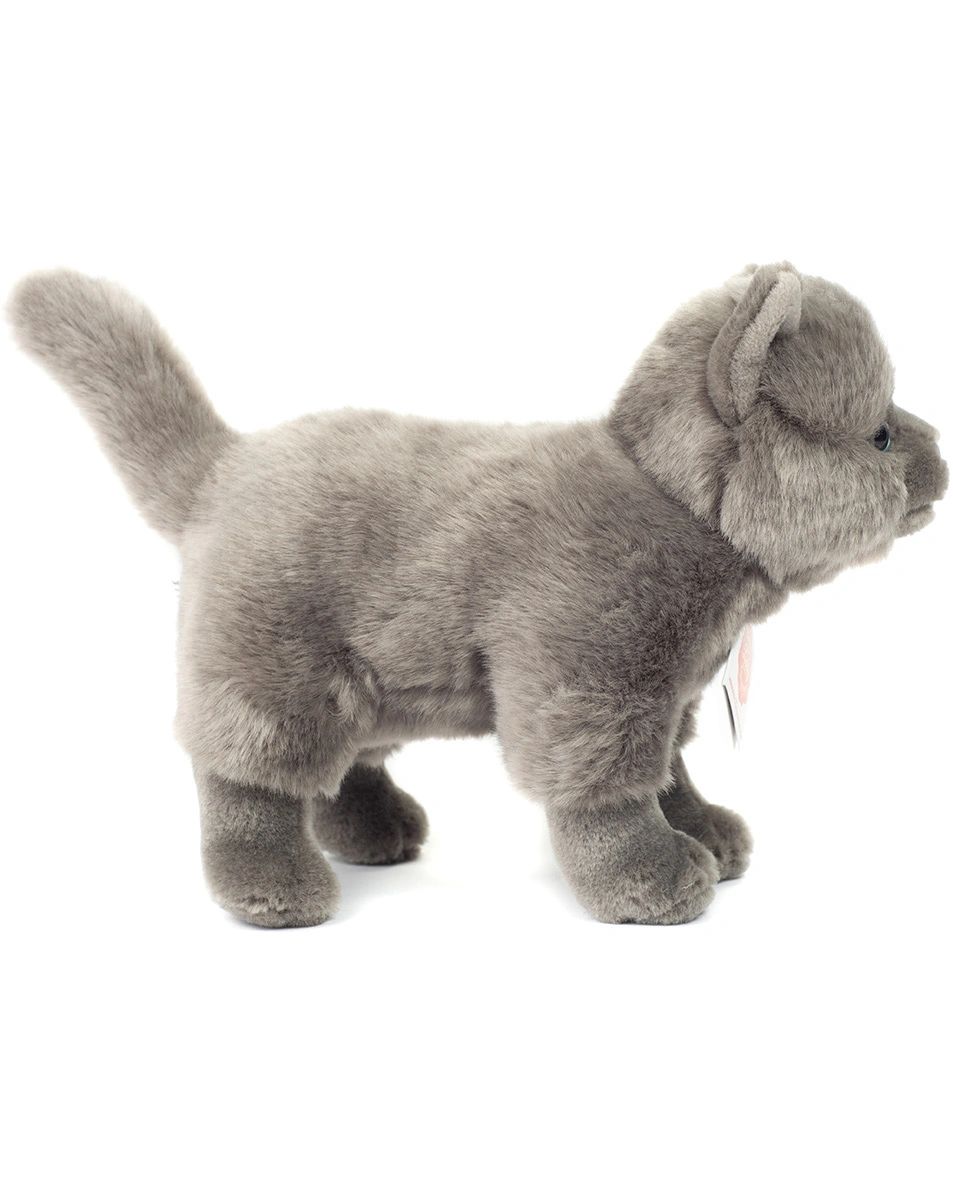Kuscheltier KARTÄUSER KATZE (20 cm) stehend in hellgrau