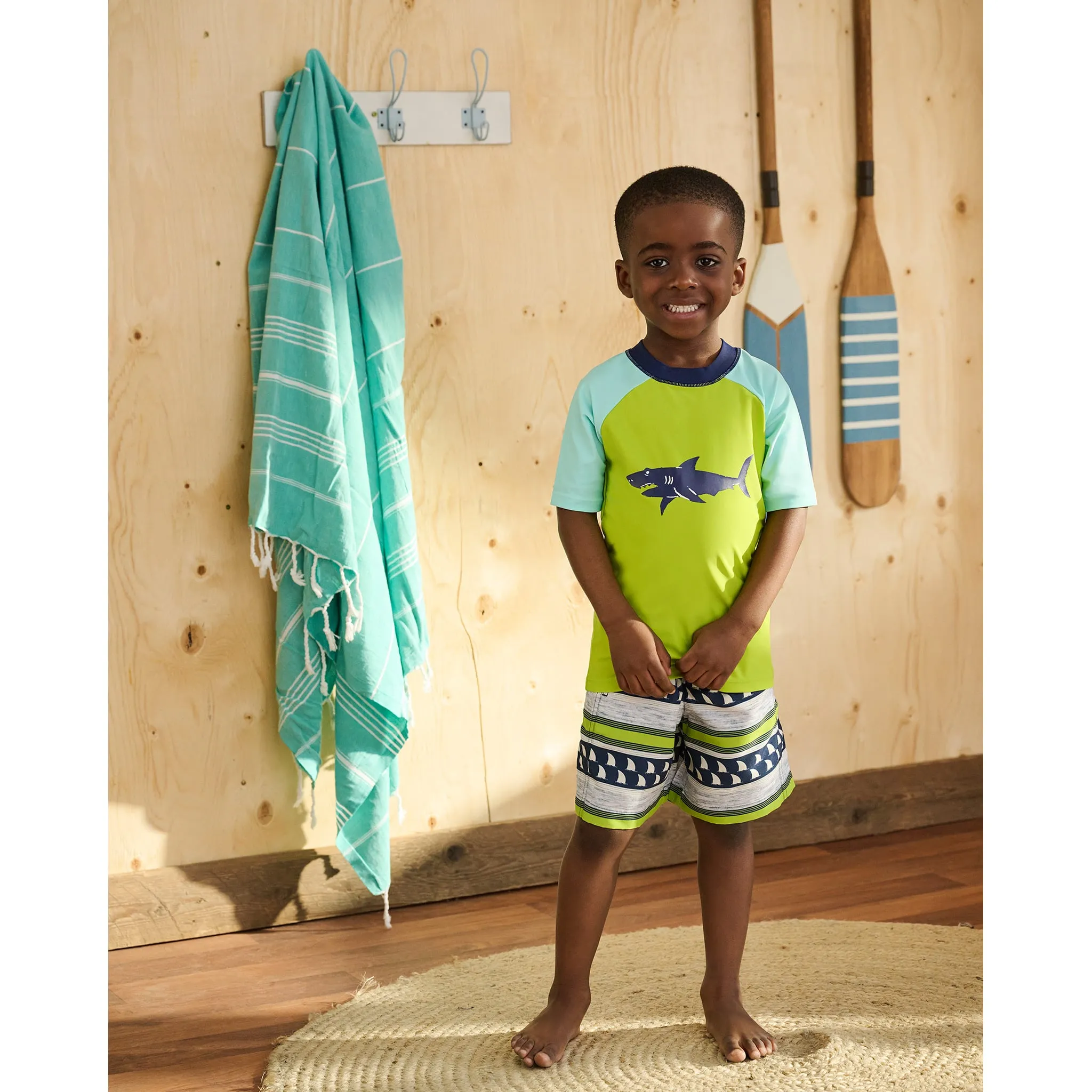 Hatley T-Shirt Maillot Requin 3-6ans