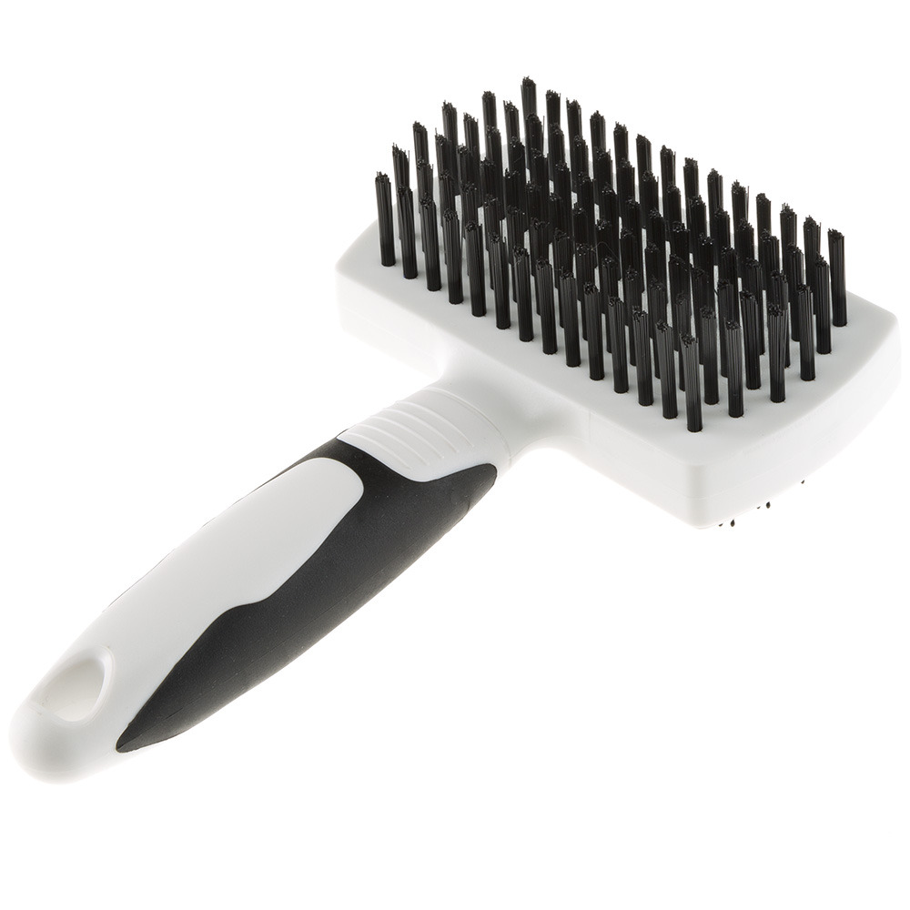 Brosse combinée poils-épingles gro 5765 premium pour chiens et chats à poil moyen long