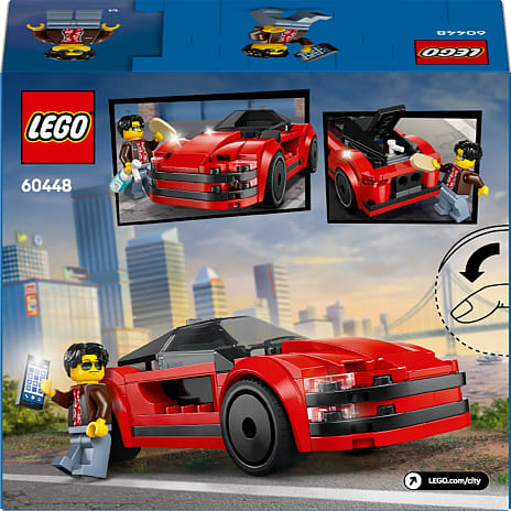 LEGO City Rød sportsvogn Legetøjssæt med superbil 60448