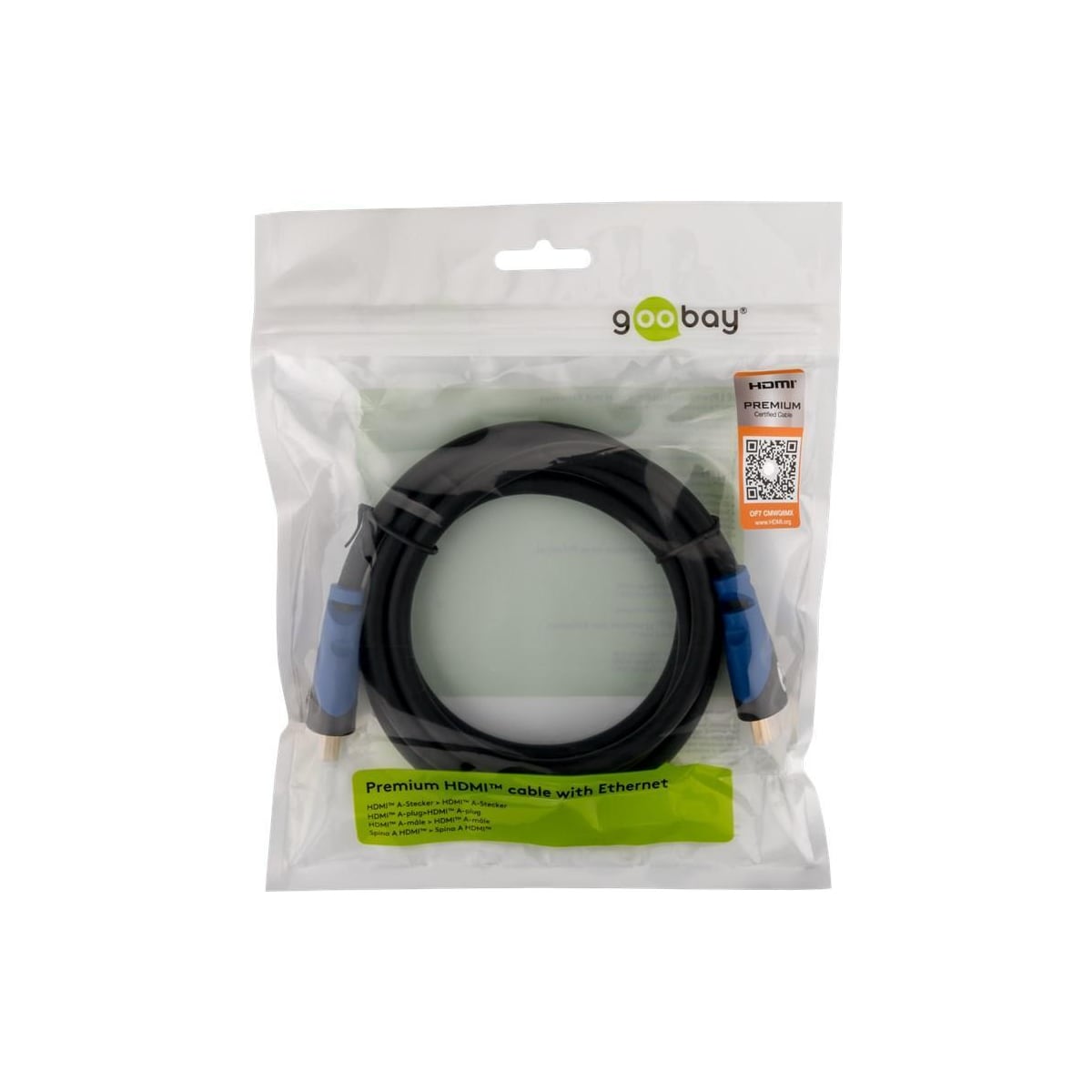 Premium høyhastighets HDMI® / â„¢-kabel med Ethernet14439