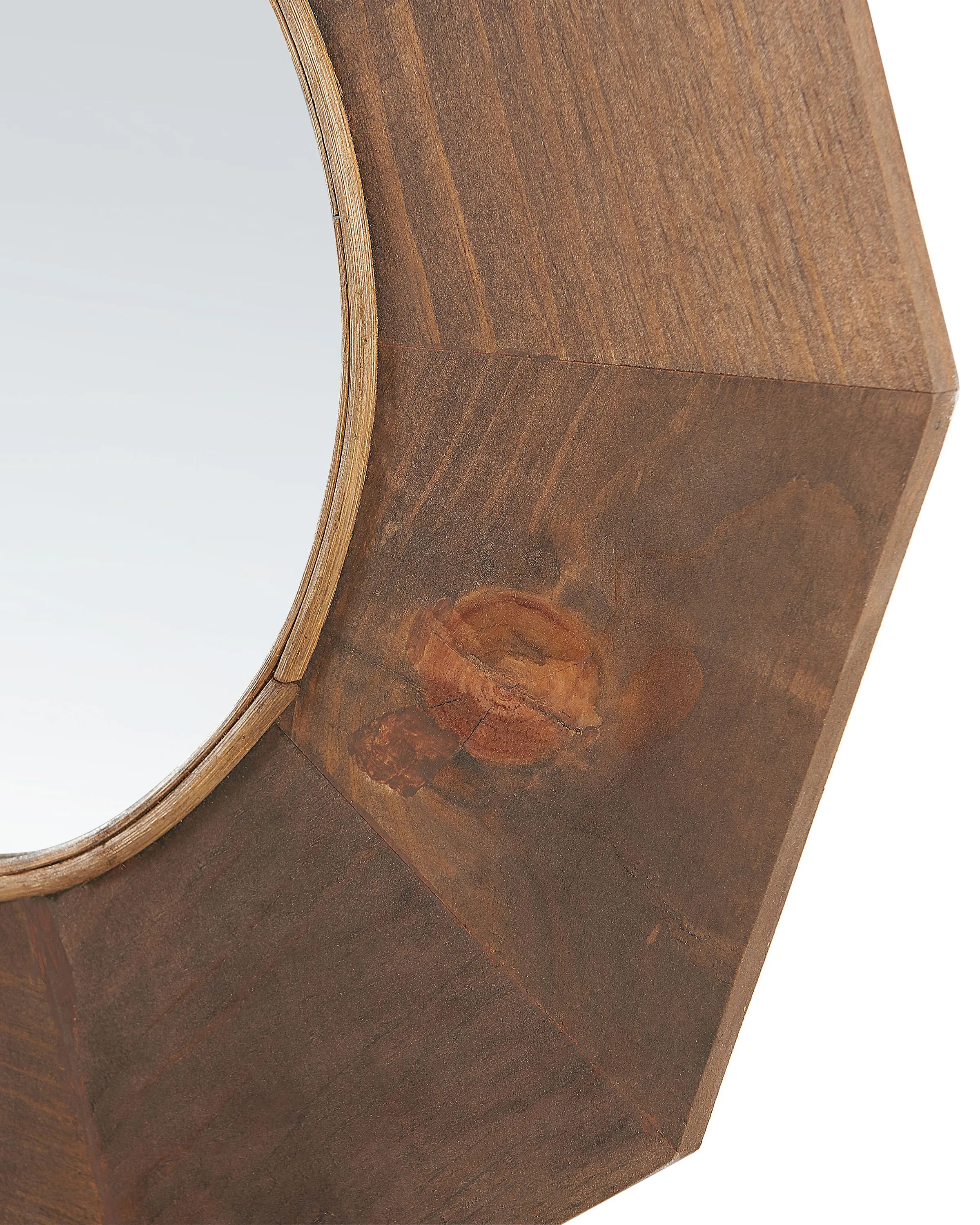 Wandspiegel ASEM 60 cm 60 cm Populierenhout Bruin