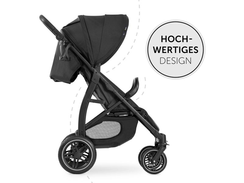 Hauck Buggy Rapid 4D Air Black Stylischer Buggy für Stadt und Land