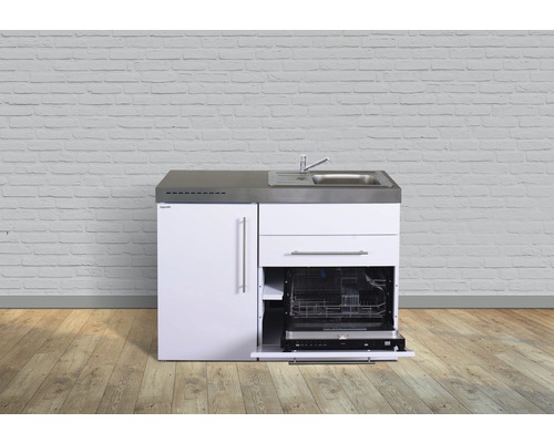 Stengel Keukens Minikeuken met apparatuur Premiumline 120 cm Hoogglans Wit Voorgemonteerd Rechts 1012039065100