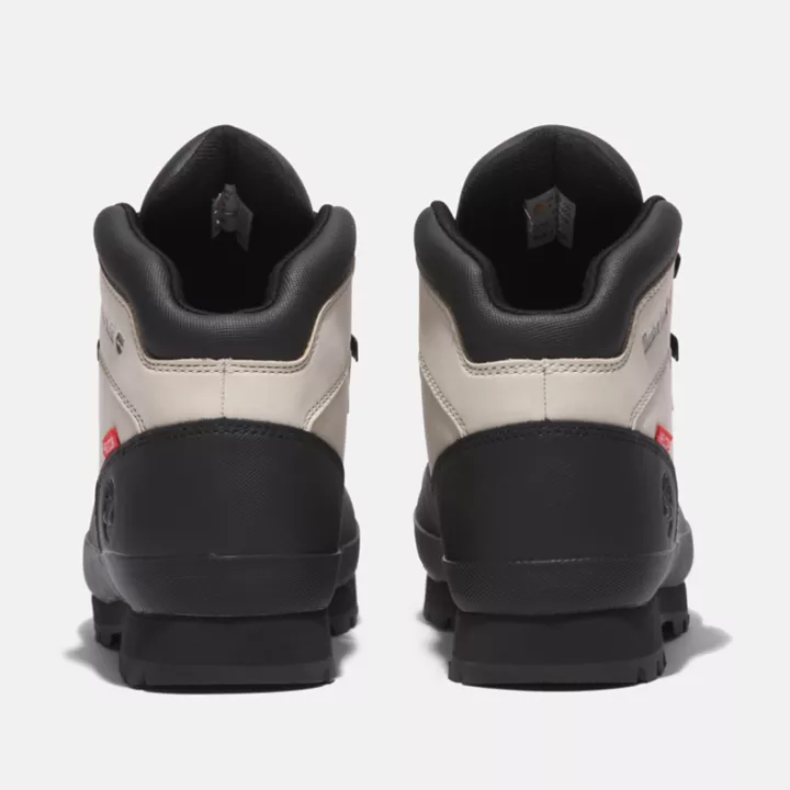 Bottine de randonnée Euro en cuir Helcor pour homme en gris clair