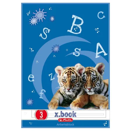 Herlitz Arbeitsblock A4 FSC-Mix 50 Blatt Lineatur 3
