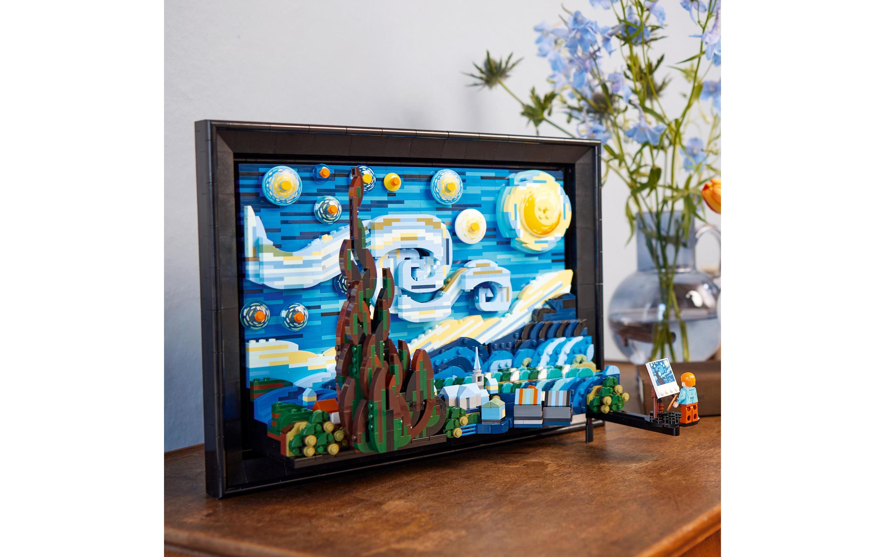Ideas Vincent van Gogh – Sternennacht 21333<br>Eine 3D-Nachbildung des Meisterwerks von van Gogh