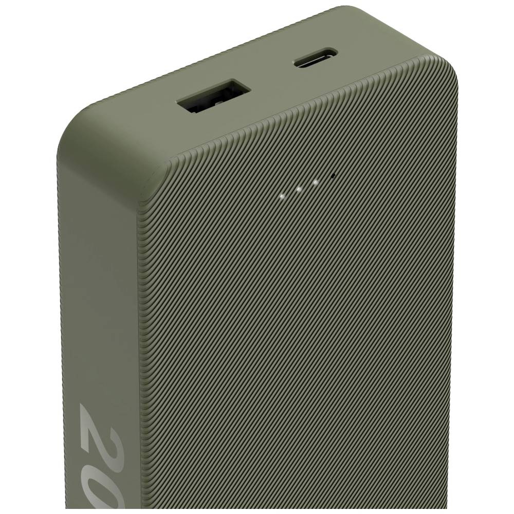 (20000mAh) Power Pack Colour 20 USB A / USB C Powerbank Ladegerät (00201716) - Grün