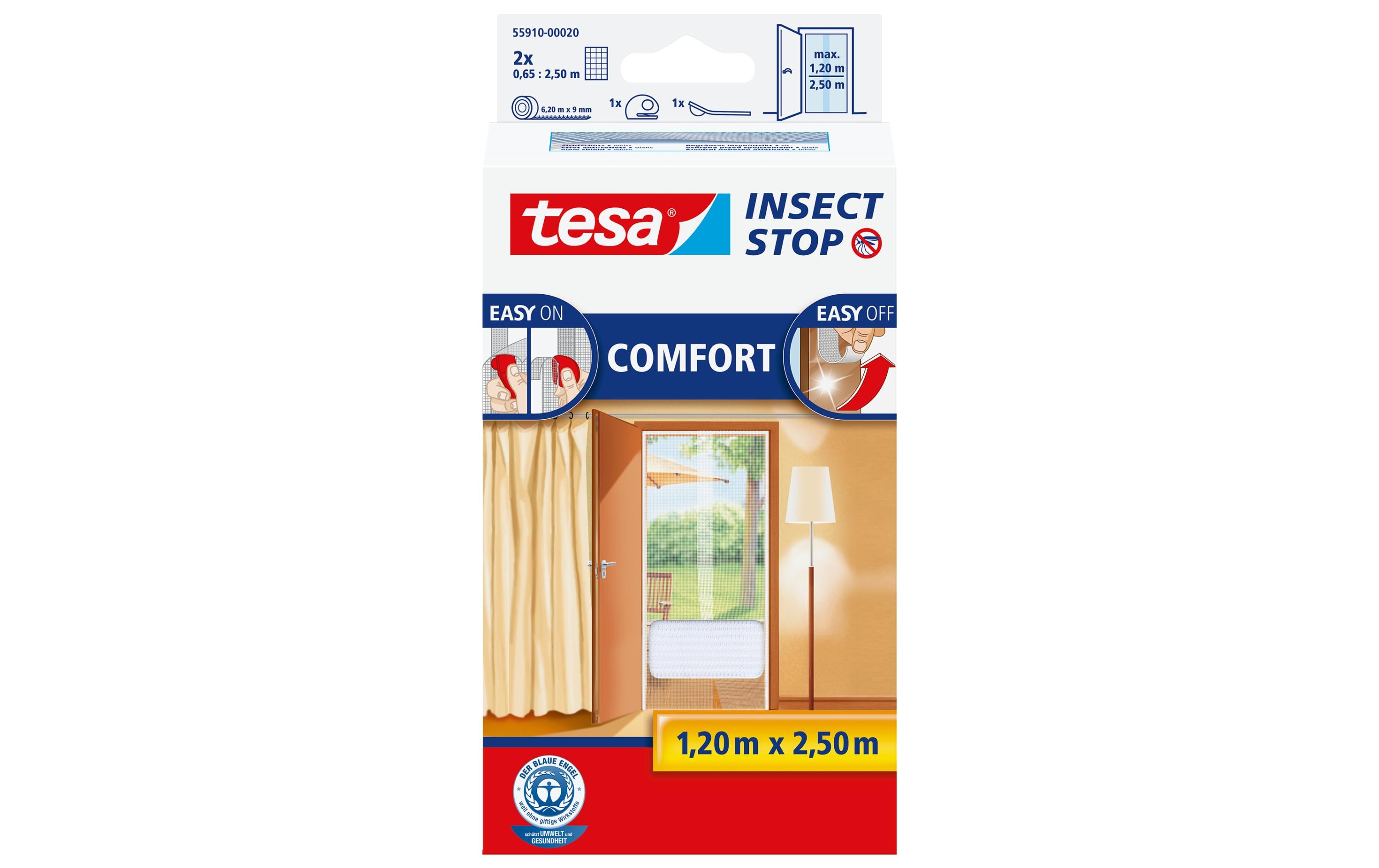 Fliegengitter Insect Stop Comfort Türen weissInsektenschutz für Türen, weiss