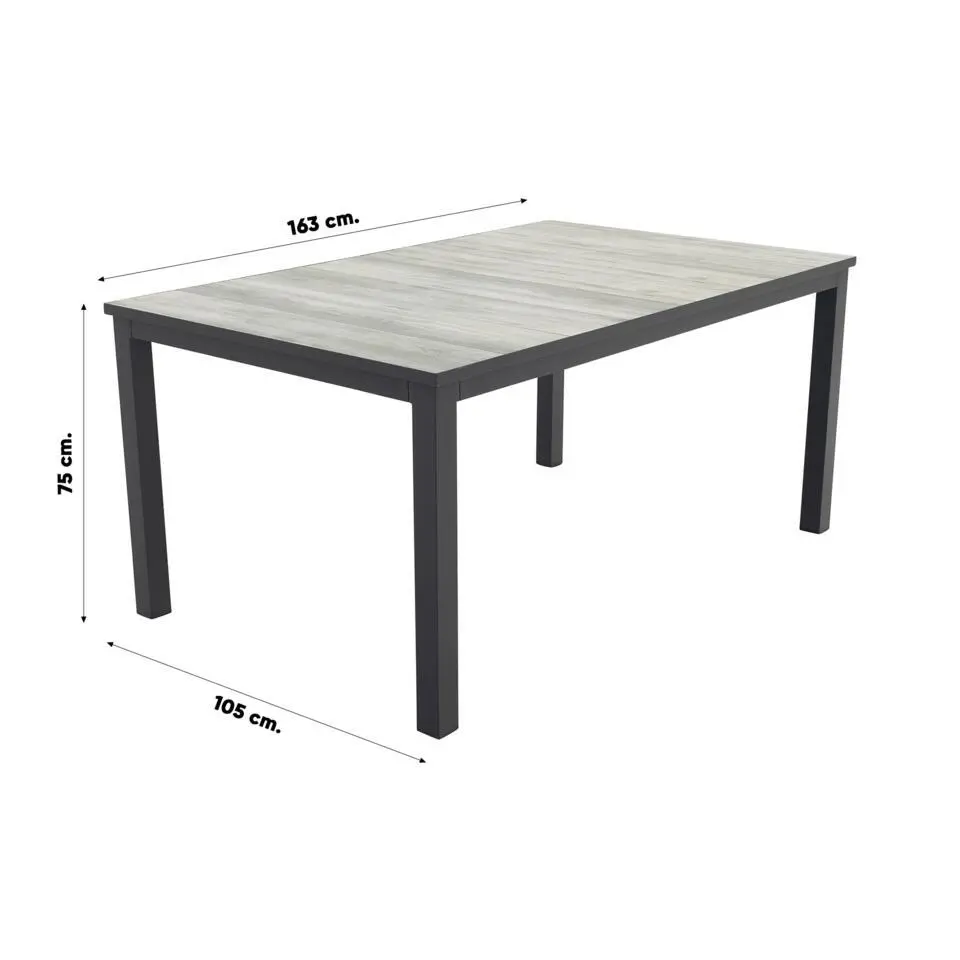 Hartman Napoli/Comino verstelbare tuinset (5-delig) - 163x105 cm