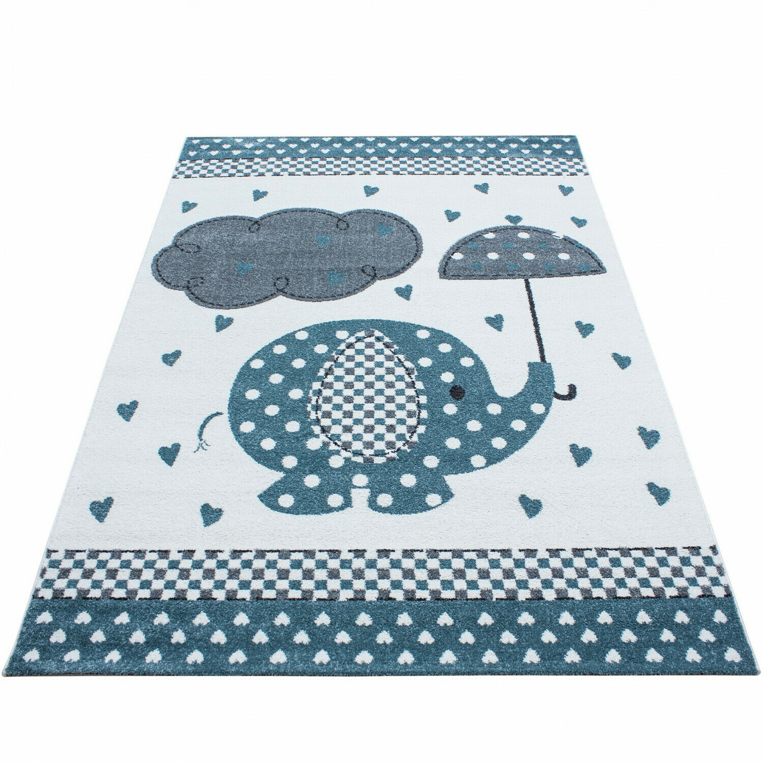 Wunderschöne Kinderteppiche, Teppich mitElefant Motiven Rund / Viereck