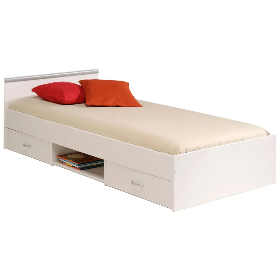 Bed Natan incl. lades - wit - 90x200 cm