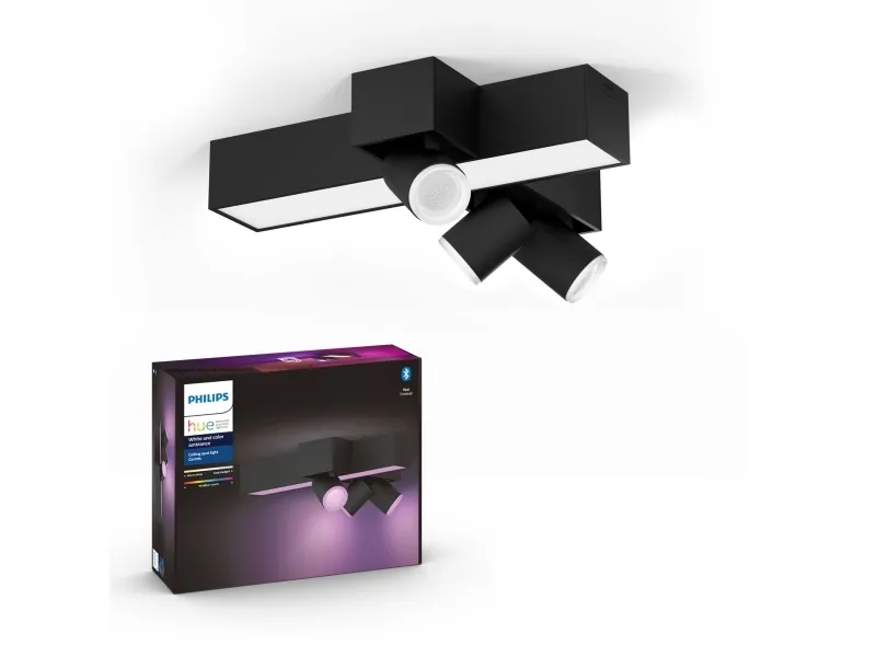 Philips Hue White Color Ambiance Centris Kryds 3-Spot Sort - BT