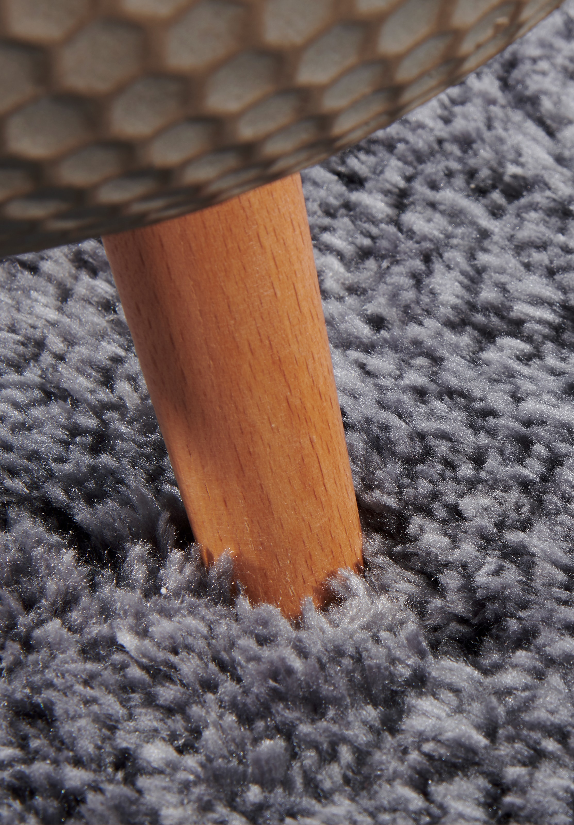 HANSE Home Hochflor-Teppich »Olaf« rechteckig 38 mm Höhe Langflor, Shaggy, einfarbig, flauschig, weich, glänzend, modern, uni