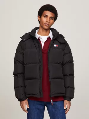 Jaqueta puffer casual Alaska com logo