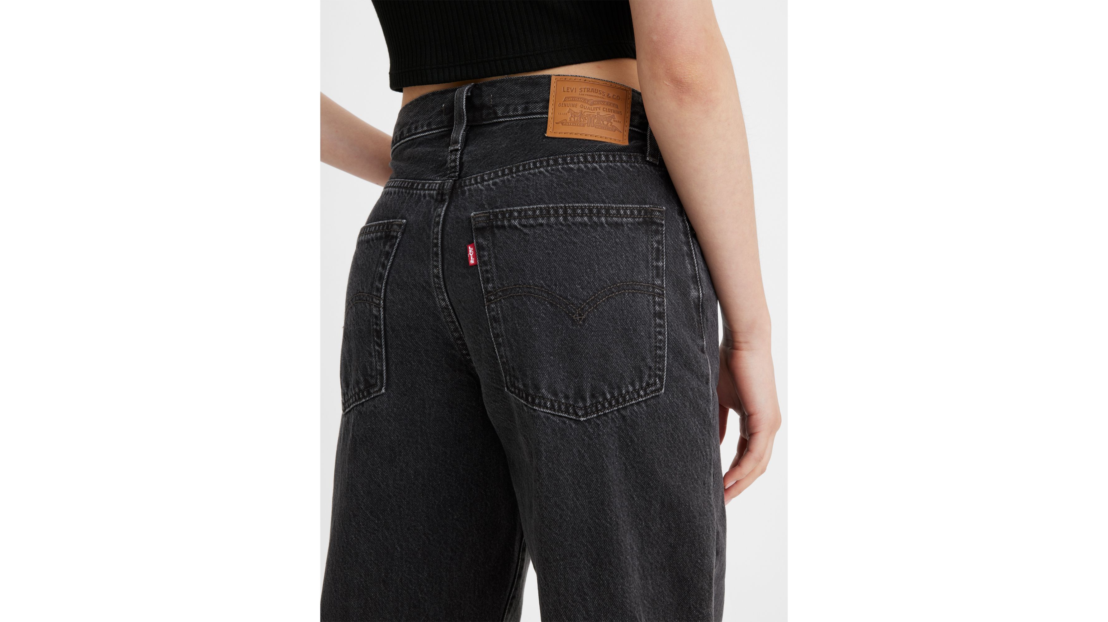 Jean Dad Baggy - Black Stonewash - Noir