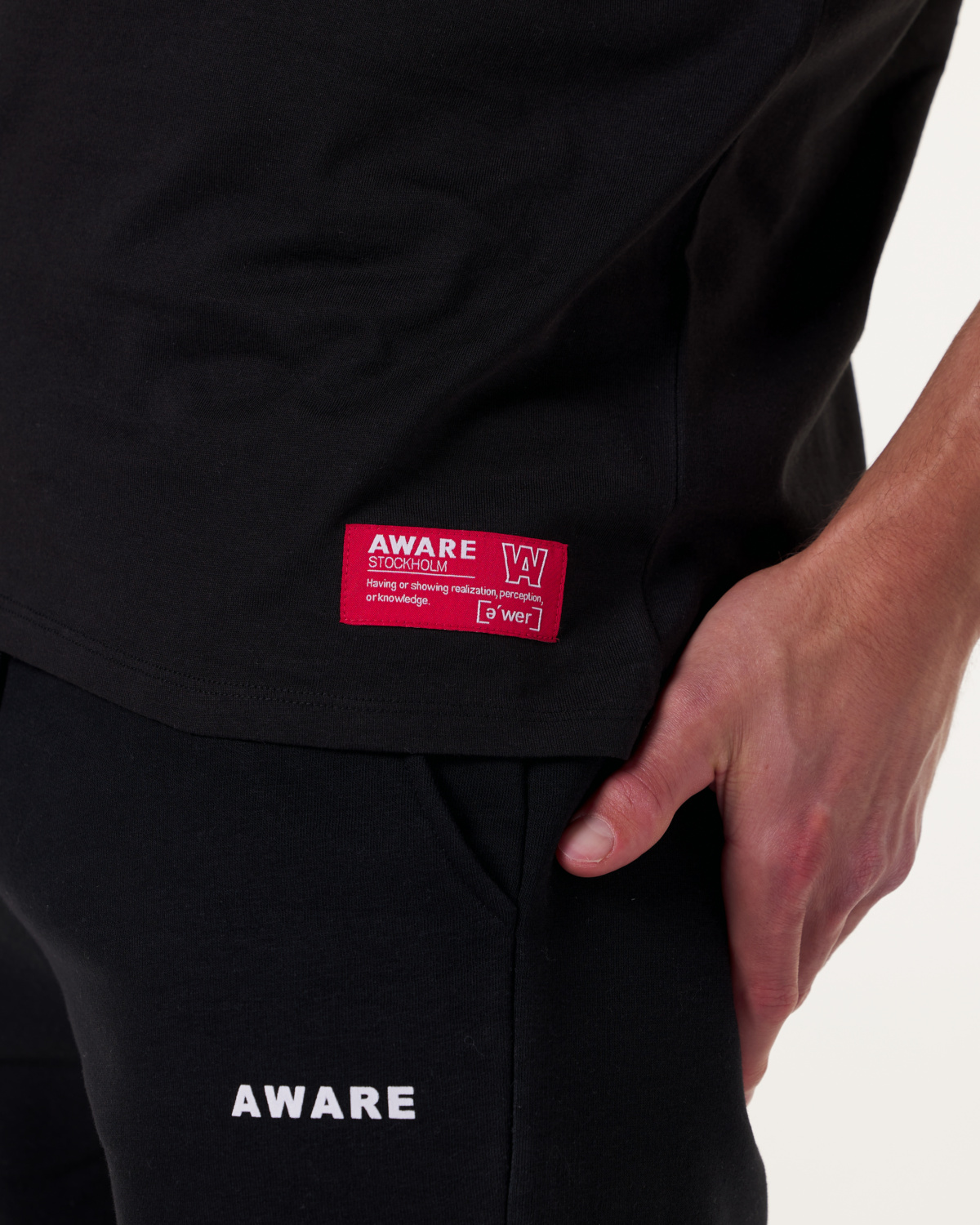 AWARE Logo Tee Black