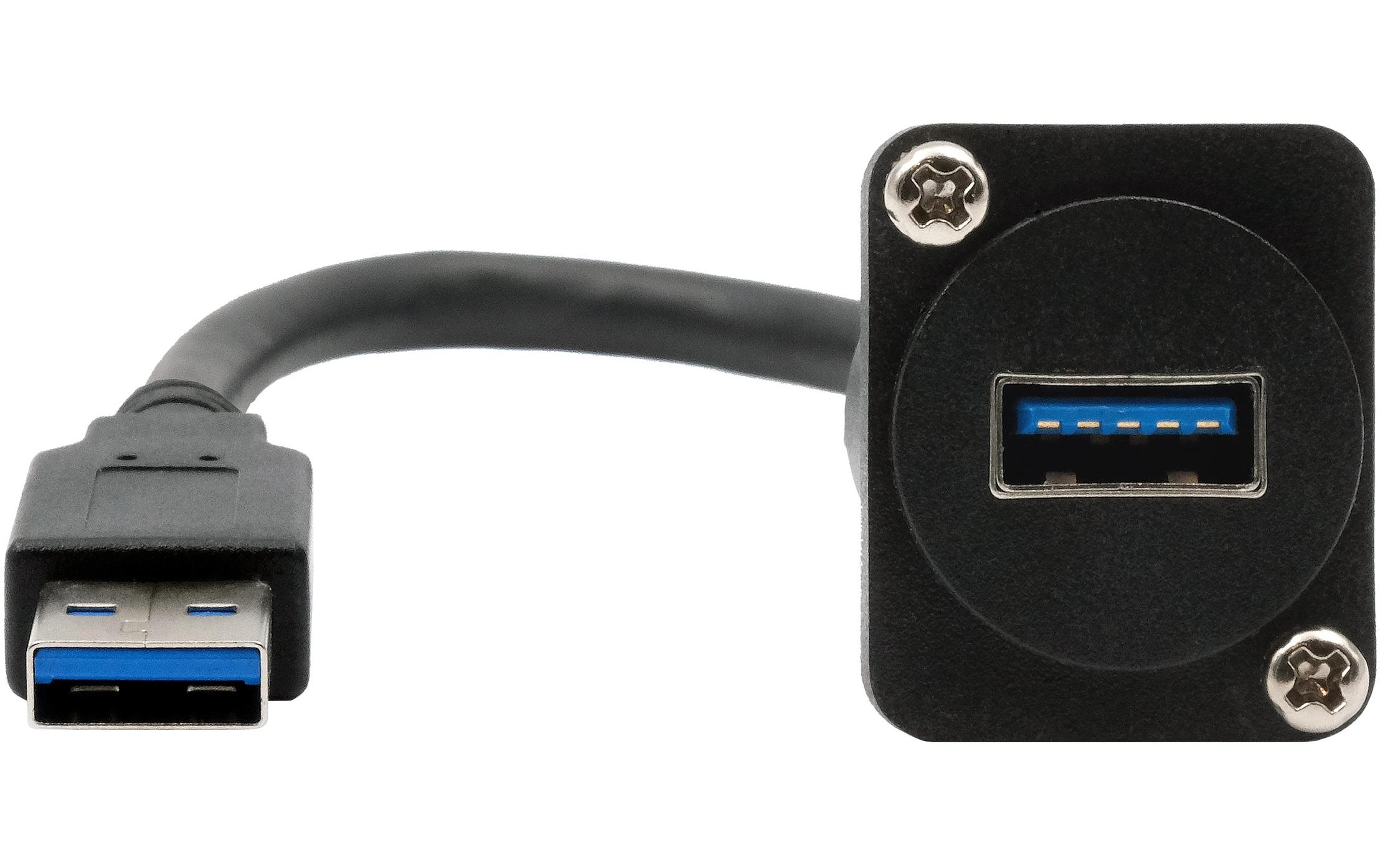 USB 3.1 Adapter D-Typ Kabel USB-A Stecker - USB-A BuchseD-Typ Kabel-Adapter USB-A Buchse zu Stecker, USB 3.2 Gen 1, 20 cm