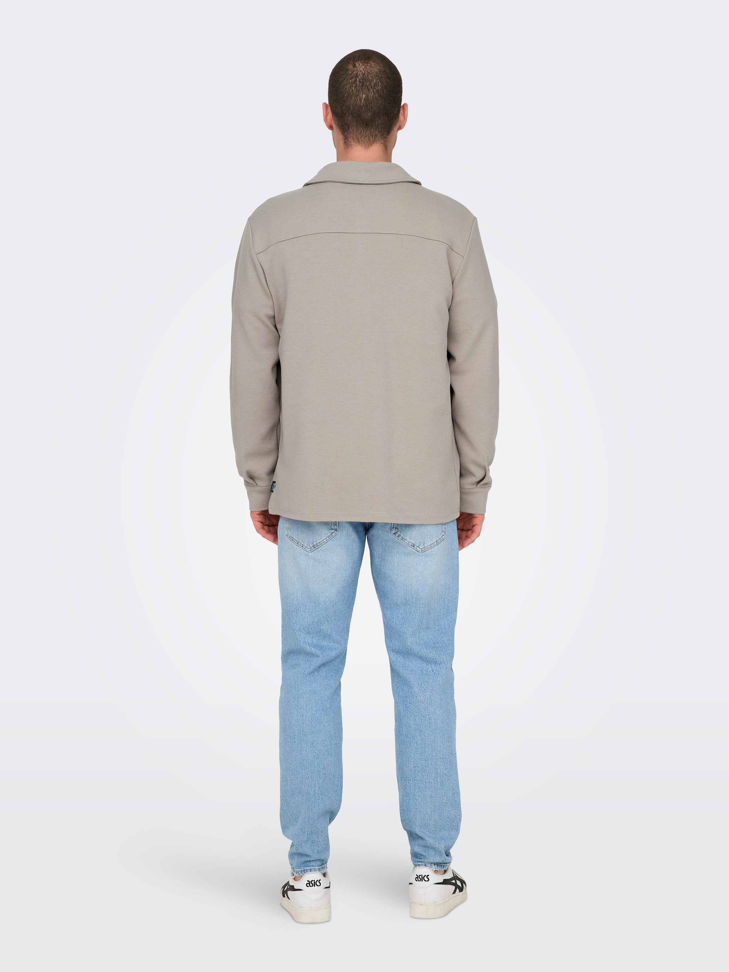 ONLY & SONS Langarmhemd »ONSNEWKODYL OVERSHIRT SWEAT NOOS«