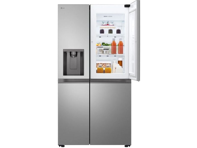 LG Foodcenter GSJC41PYPE Silber Side-by-Side Kühlschrank