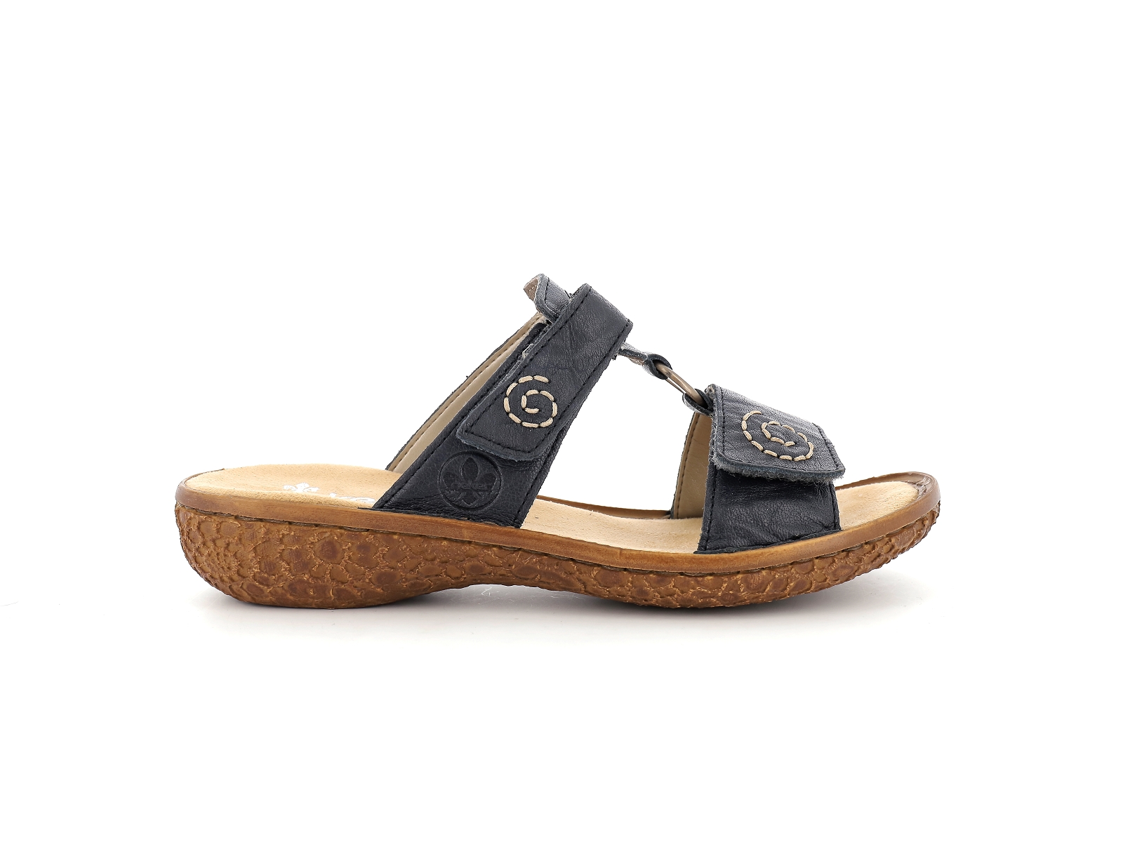 Rieker-V69N2 Cuir Marine