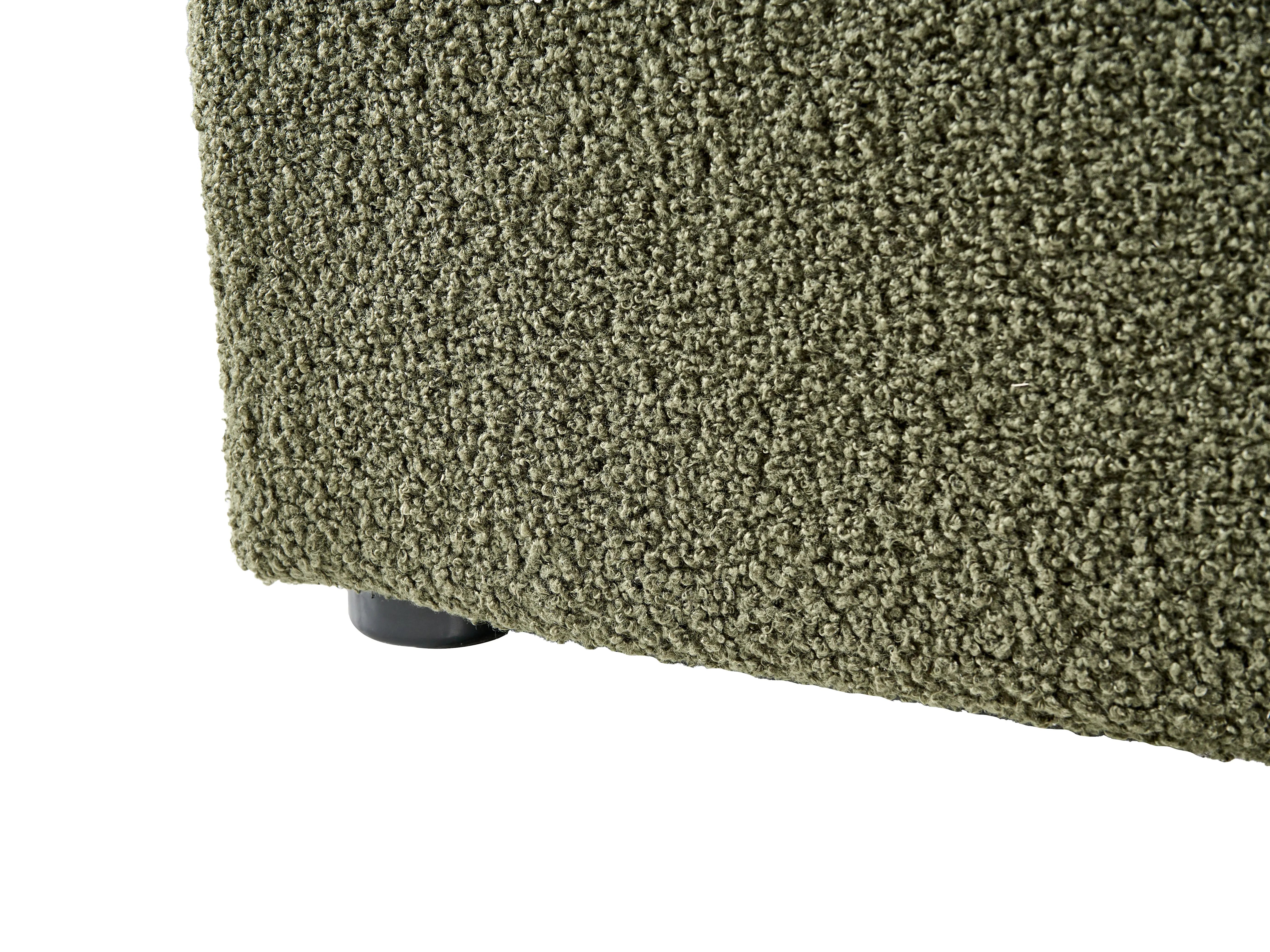 Opbergbed zonder hoofdbord Bouclé DINAN 180 x 200 cm Donkergroen