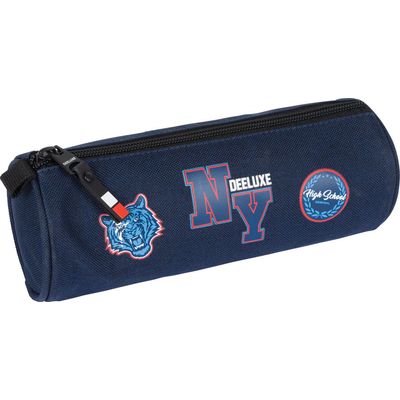 Trousse ronde Deeluxe Primaire - 1 compartiment - marine chine - Oberthur