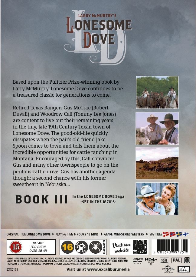 Lonesome dove (Mini series – 2 DVD box- book III)