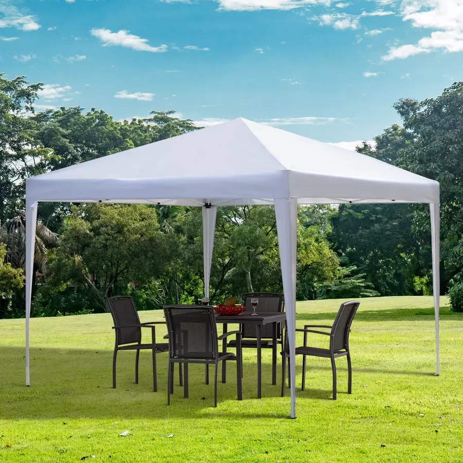 Outsunny Faltpavillon mit Tragetasche weiß