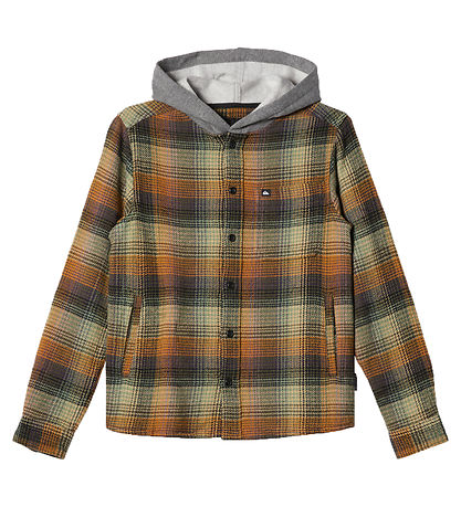 QuikSølver Cardigan - Sandbar - Brunternet m.  Grøn