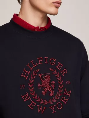 Moletom com logo Crest oversized