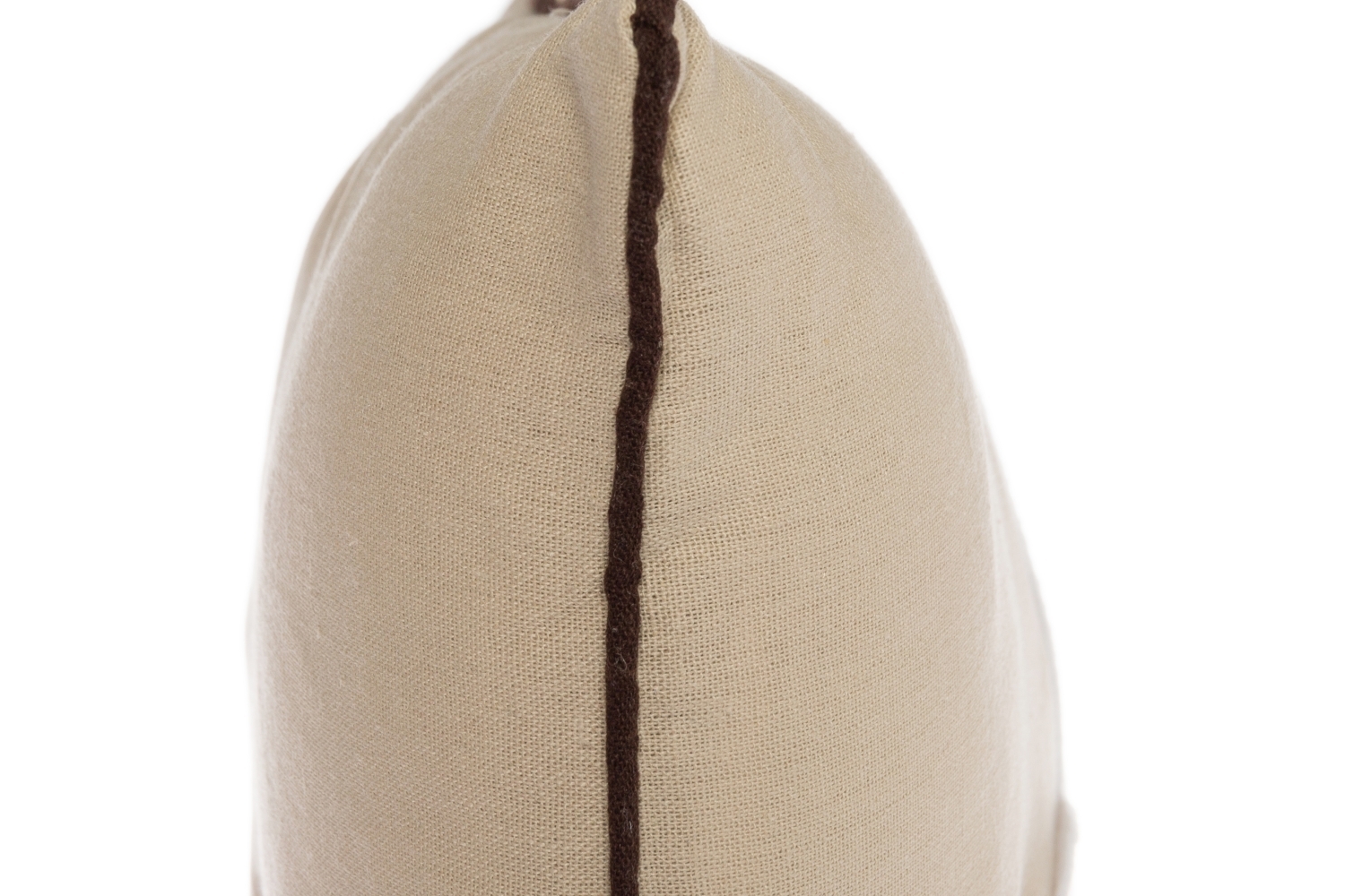 Kissen - beige-weiß - mit Reißverschluss - 40x40 cm