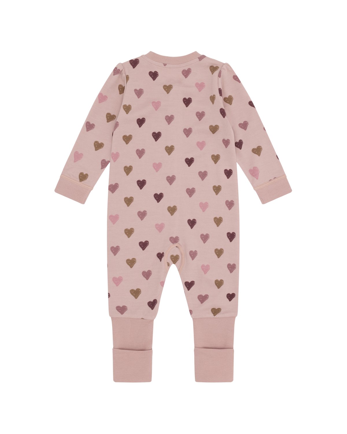 Ullpysj Baby – Heldrakt to-veis glidelås og trylleføtter – Ull/Bambusviskose | Manu Hearts Puff