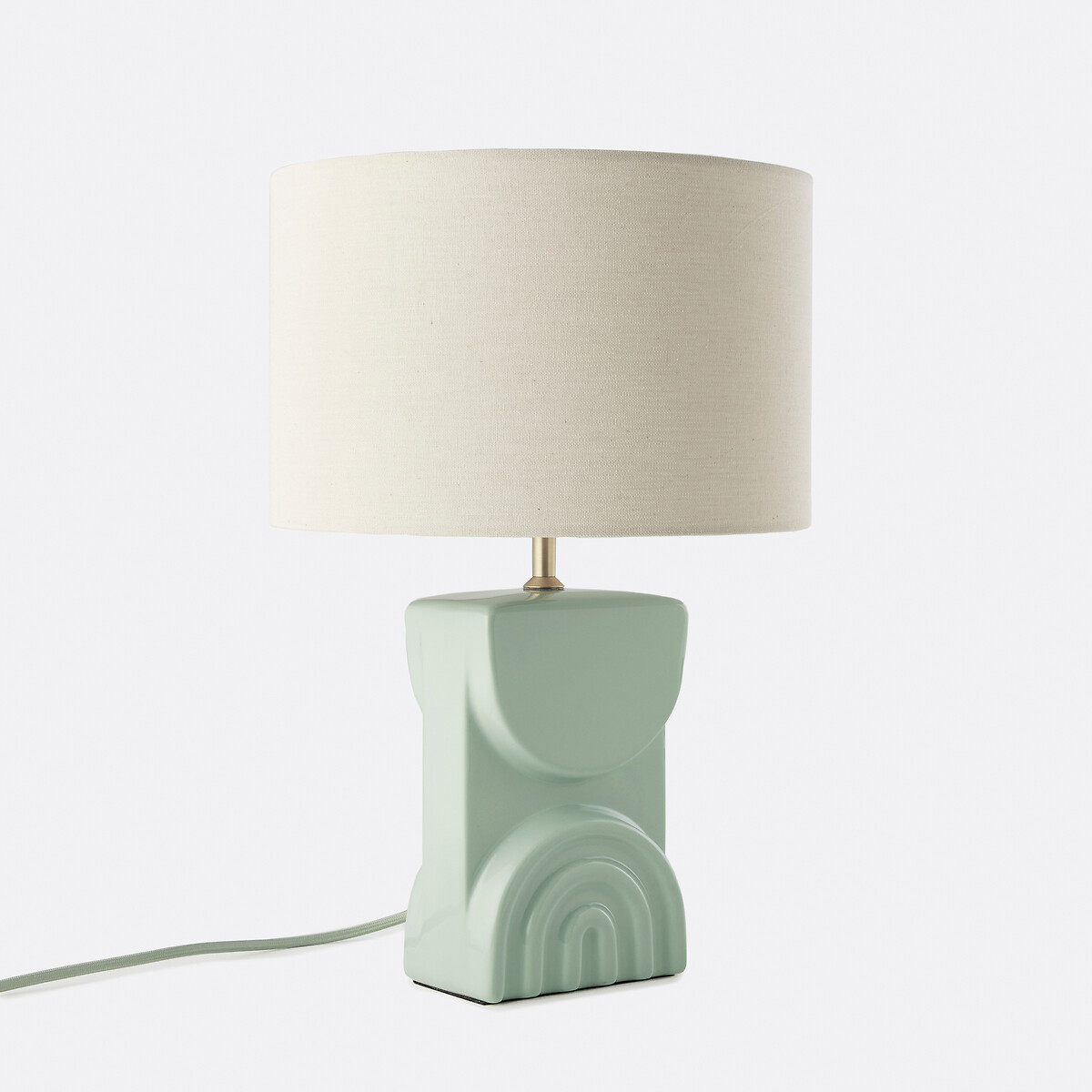 LA REDOUTE INTERIEURS<br>Luminária em cerâmica e linho, Topia