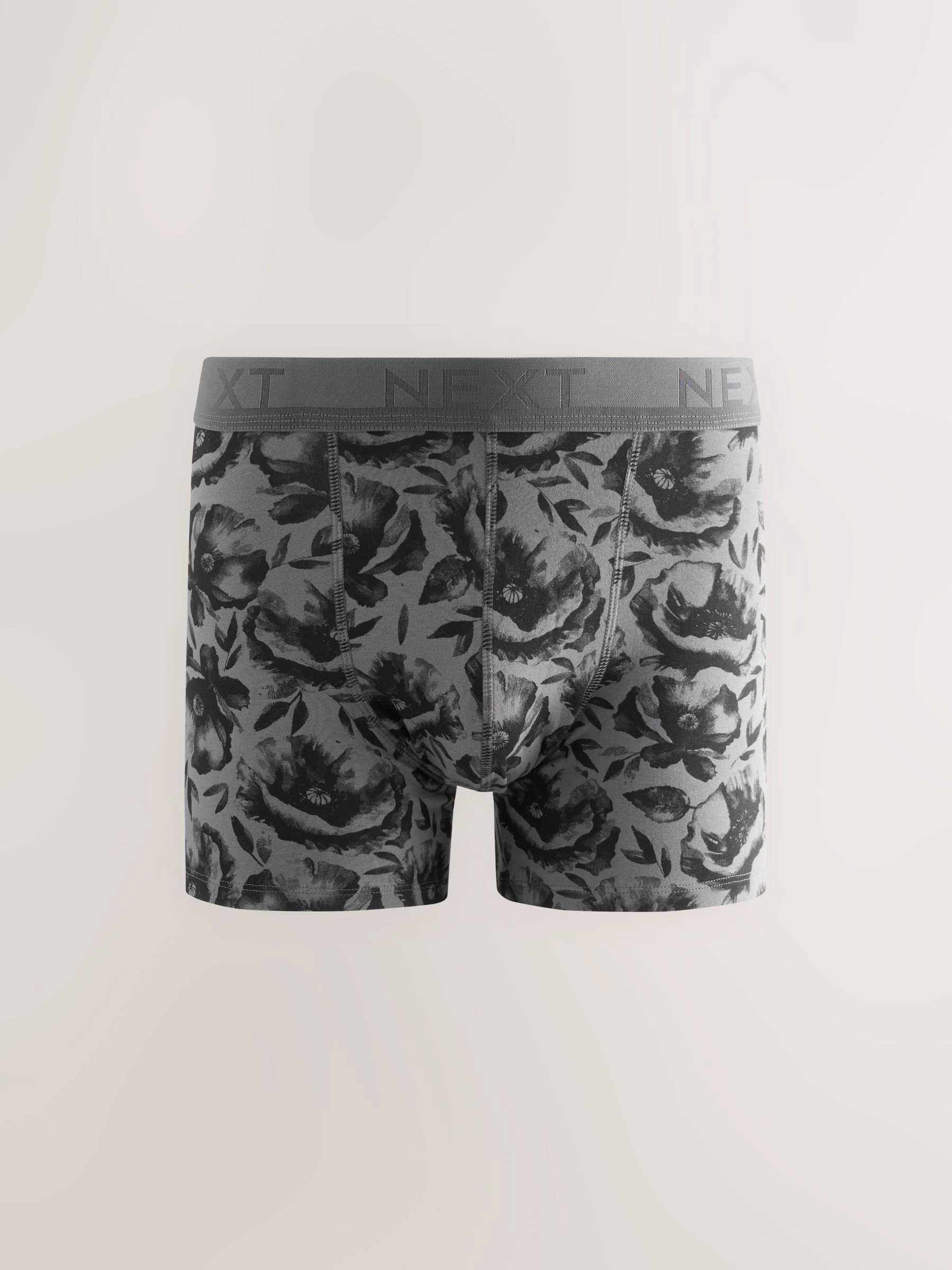 Groen/rood/blauw bloemen - Verpakking van 4 - Boxershorts