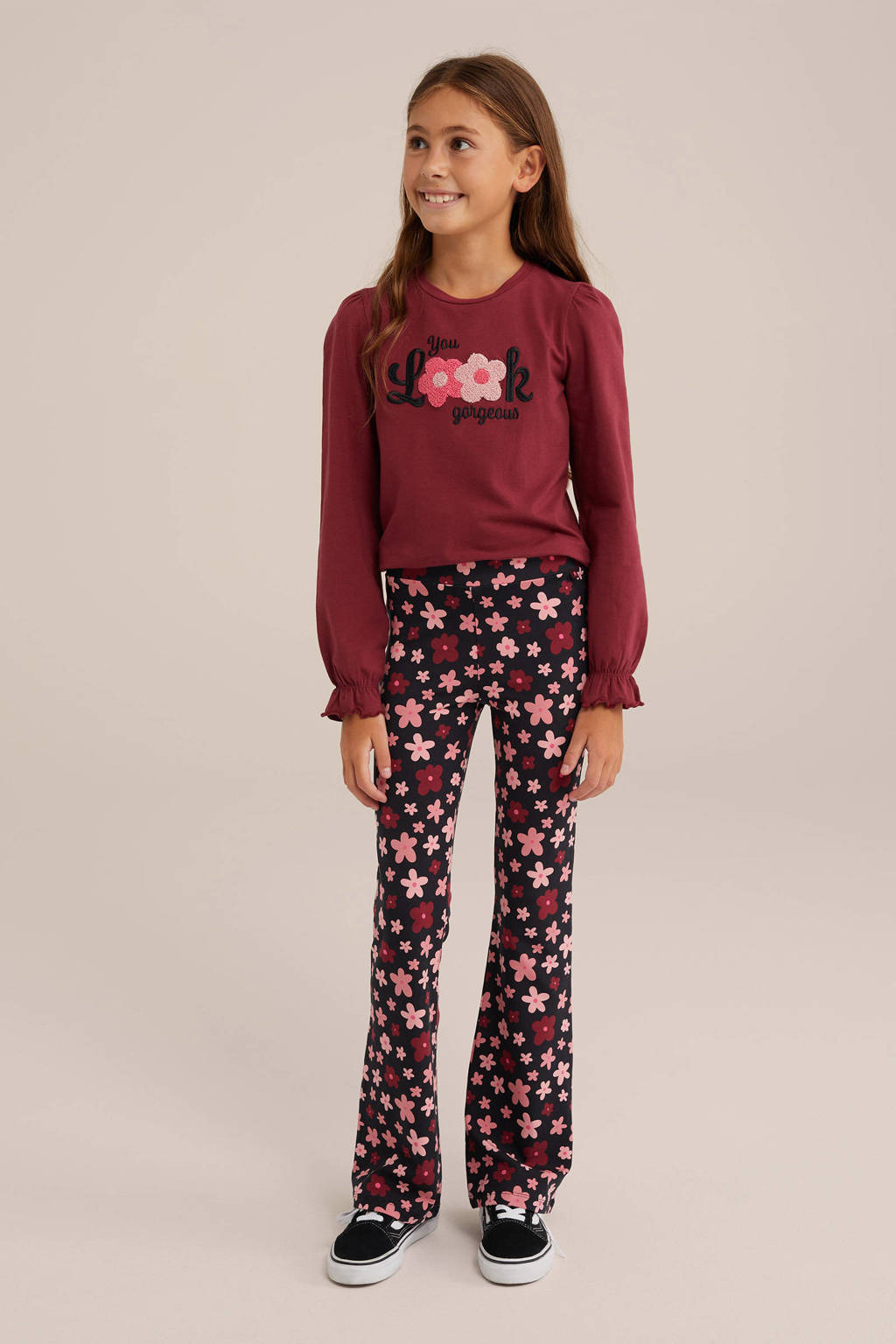 WE Fashion broek met all over print