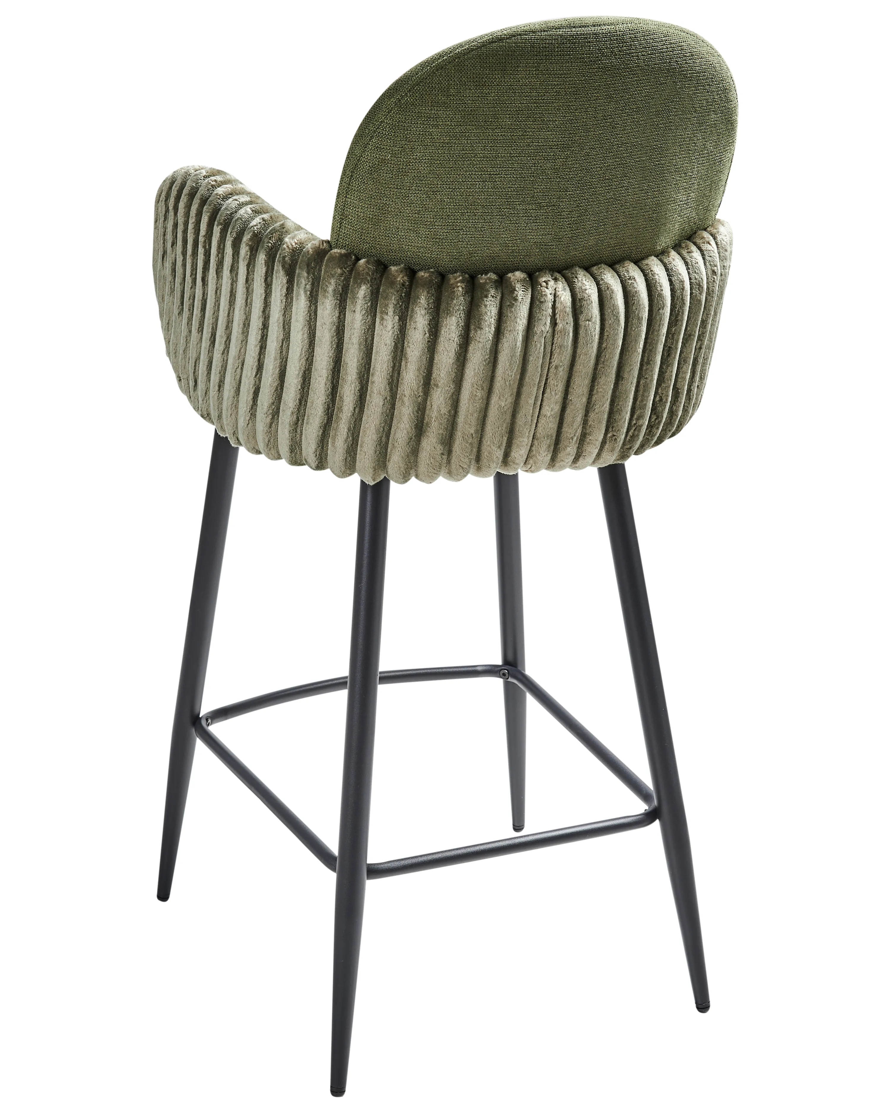 Set van 2 barstoelen AMITY Stof Groen
