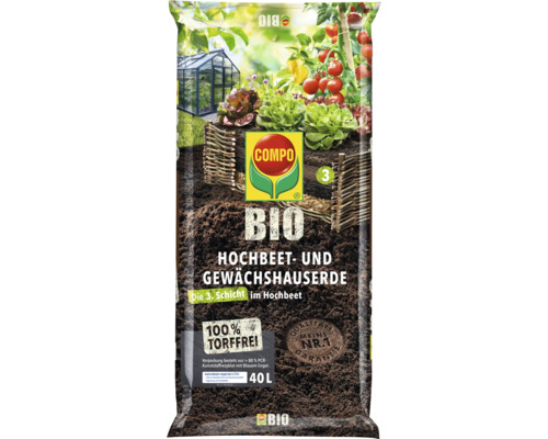 COMPO BIO turfvrije verhoogde bed- en kasgrond (51 zakken x 40 liter = 2,04 m³) 1 pallet